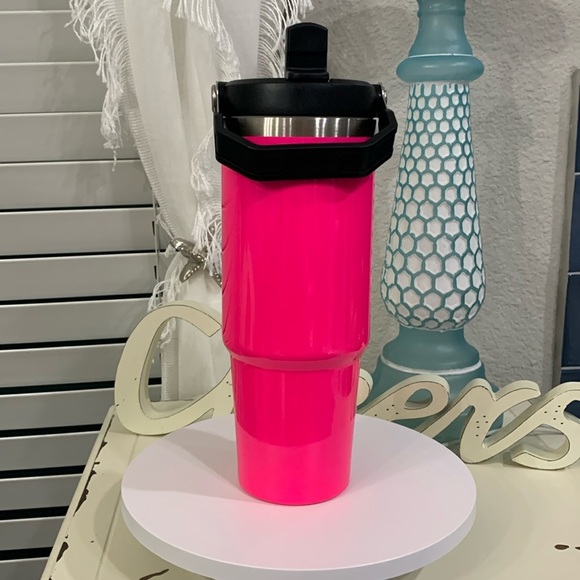30oz Neon Pnk Iceflow Flip Straw Tumbler - Picture 1 of 7
